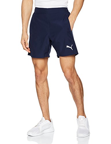 Puma Liga Sideline Woven Pantalón, Hombre, Azul (Peacoat White), M Puma Liga Sideline Woven Pantalón, Hombre, Azul (Peacoat White), M