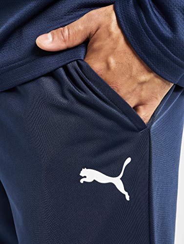 PUMA Liga Training Pant Core Pantalones, Hombre, Azul (Azul Oscuro Blanco), L PUMA Liga Training Pant Core Pantalones, Hombre, Azul (Azul Oscuro Blanco), L