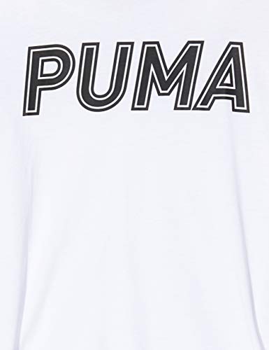 PUMA Modern Sports Logo tee Camiseta, Mujer, White, M