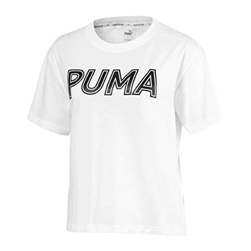 PUMA Modern Sports Logo tee Camiseta, Mujer, White, M