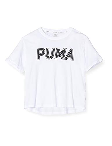 PUMA Modern Sports Logo tee Camiseta, Mujer, White, M