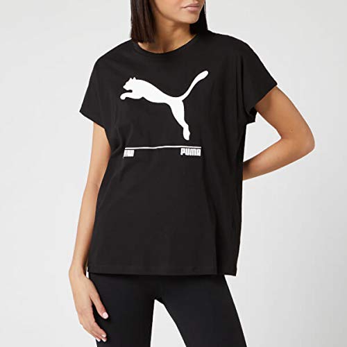 PUMA Nu-Tility tee Camiseta, Mujer, Black, M