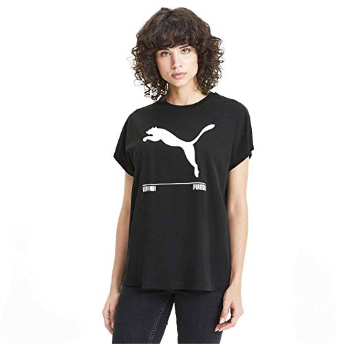 PUMA Nu-Tility tee Camiseta, Mujer, Black, M