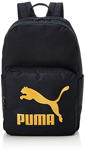 PUMA Originals Backpack Mochilla, Unisex Adulto, Black/Gold, OSFA