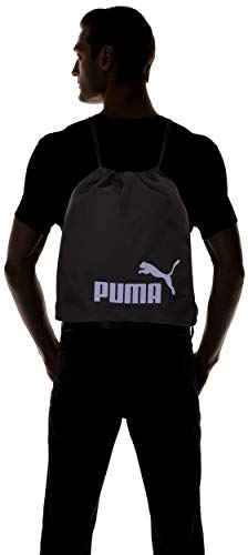 Puma Phase Gym Sack Bolsa De Cuerdas, Unisex Adulto, Black/Sweet Lavender, OSFA