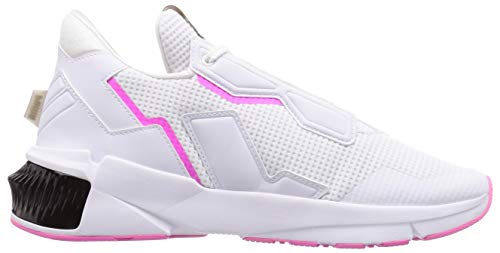 PUMA Provoke XT WN'S, Zapatillas de Gimnasio Mujer, Blanco White Black/Luminous Pink, 41 EU