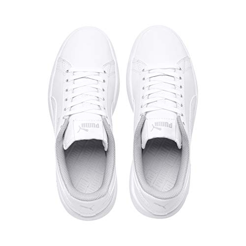 PUMA Smash V2 L Jr, Zapatillas Unisex Adulto, Blanco White White, 36 EU