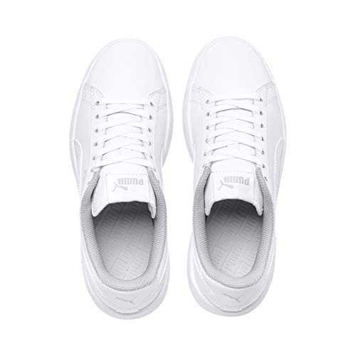 PUMA Smash V2 L Jr, Zapatillas Unisex Adulto, Blanco White White, 39 EU PUMA Smash V2 L Jr, Zapatillas Unisex Adulto, Blanco White White, 39 EU