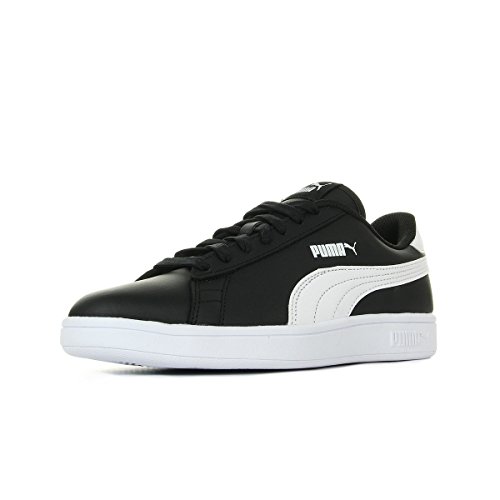 PUMA Smash V2 L Jr, Zapatillas Unisex Adulto, Negro Black White, 39 EU