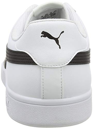 PUMA Smash V2 L, Zapatillas Unisex Adulto, Blanco White Black, 41 EU