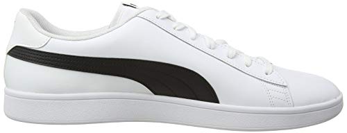 PUMA Smash V2 L, Zapatillas Unisex Adulto, Blanco White Black, 42 EU