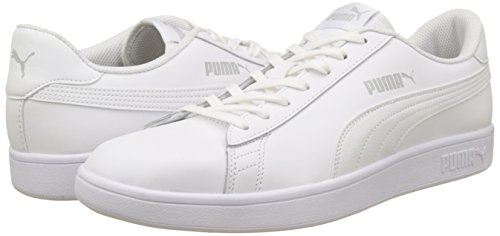 PUMA Smash V2 L, Zapatillas Unisex Adulto, Blanco White White, 42 EU PUMA Smash V2 L, Zapatillas Unisex Adulto, Blanco White White, 42 EU