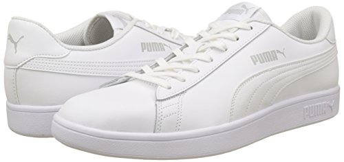 PUMA Smash V2 L, Zapatillas Unisex Adulto, Blanco White White, 42 EU