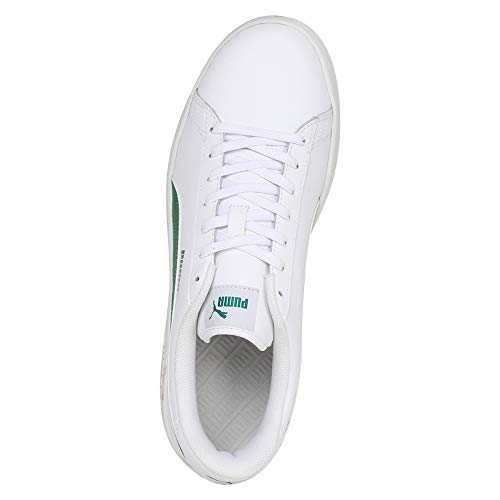 PUMA Smash V2 L, Zapatillas Unisex Adulto, Blanco White/Amazon Green, 42 EU PUMA Smash V2 L, Zapatillas Unisex Adulto, Blanco White/Amazon Green, 42 EU