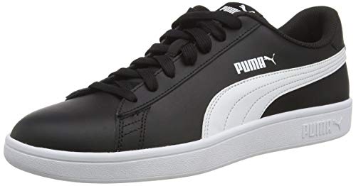 PUMA Smash V2 L, Zapatillas Unisex Adulto, Negro Black White, 43 EU