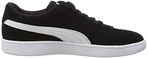 PUMA Smash v2, Zapatillas Unisex Adulto, Negro (Black White Silver), 41 EU