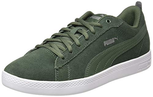 PUMA Smash Wns V2 SD, Zapatillas Mujer, Verde (Thyme/Thyme Silver White), 38 EU