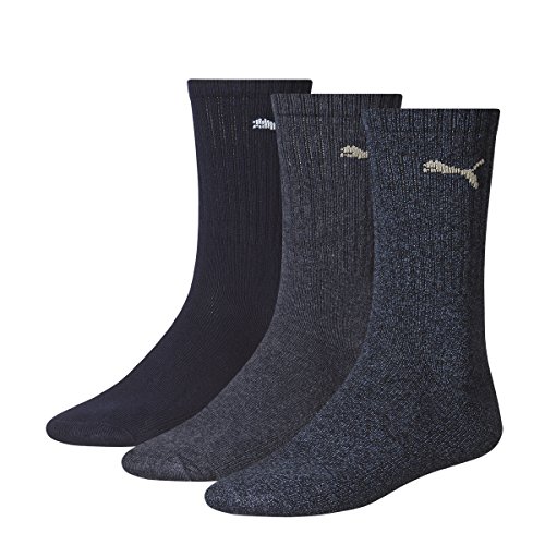 PUMA Sport 3P Calcetines, Azul marino (321-New Navy), 43-46 (Pack de 3) para Hombre