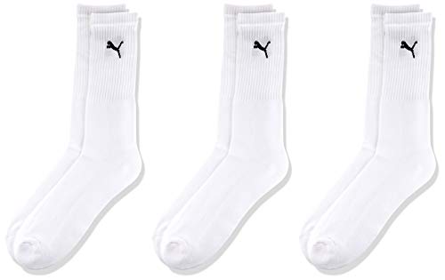 Puma Sports Socks - Calcetines de deporte para hombre, color blanco, talla 47-49, 3 unidades Puma Sports Socks - Calcetines de deporte para hombre, color blanco, talla 47-49, 3 unidades