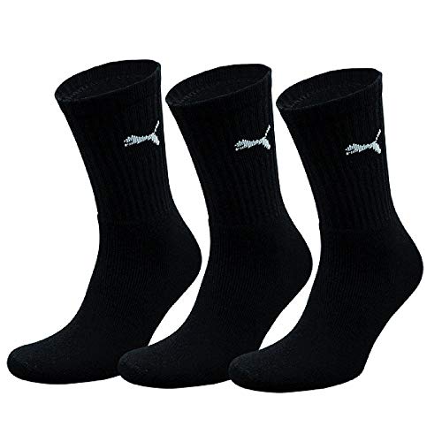 Puma Sports Socks - Calcetines de deporte para hombre, color negro, talla 39-42, 3 unidades Puma Sports Socks - Calcetines de deporte para hombre, color negro, talla 39-42, 3 unidades