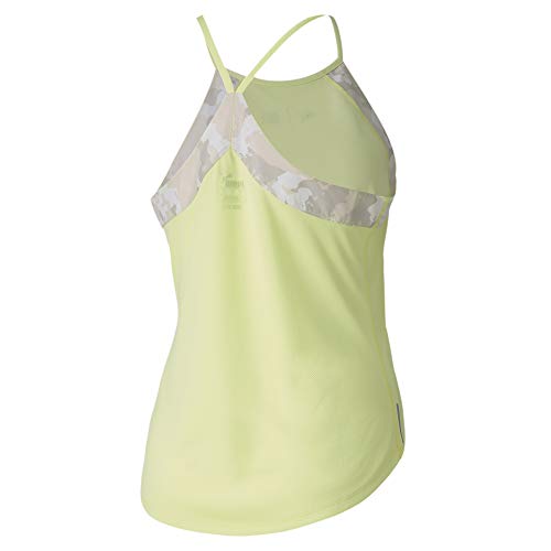 PUMA The First Mile Tank Camiseta De Tirantes, Mujer, Sunny Lime-Camo PRT, L PUMA The First Mile Tank Camiseta De Tirantes, Mujer, Sunny Lime-Camo PRT, L