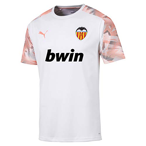PUMA Valencia CF Temporada 2020/21-Training Jersey Camiseta Entrenamiento, Unisex, White/Fizzy Orange, L