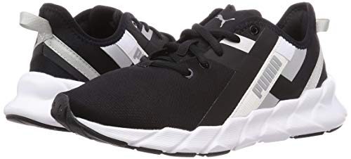 PUMA Weave XT Twin WN'S, Zapatillas de Gimnasio Mujer, Negro Black Silver, 39 EU