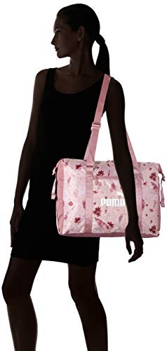 PUMA Wmn Core Seasonal Duffle Bag Bolsa Deporte, Mujer, Peachskin/AOP, OSFA