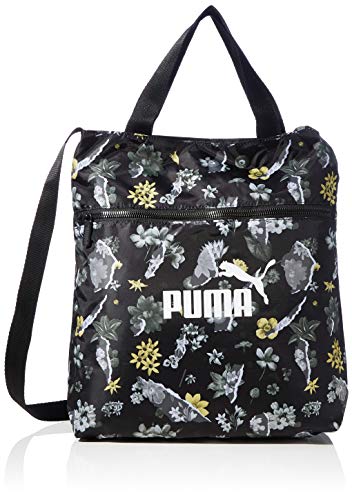 PUMA Wmn Core Seasonal Shopper Bolsa Deporte, Mujer, Black/AOP, OSFA
