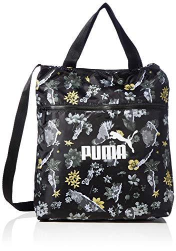 PUMA Wmn Core Seasonal Shopper Bolsa Deporte, Mujer, Black/AOP, OSFA PUMA Wmn Core Seasonal Shopper Bolsa Deporte, Mujer, Black/AOP, OSFA