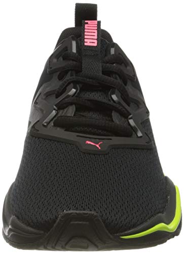 PUMA Zone XT Wns, Zapatillas Deportivas para Interior Mujer, Negro Black/Ignite Pink Silver, 38 EU