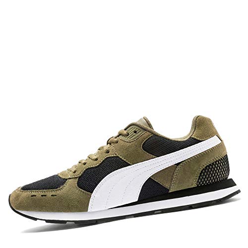 PUMJV|#Puma Vista Zapatillas Unisex adulto, Verde (Burnt Olive-Puma White-Puma Black 08), 40.5 EU (7 UK)