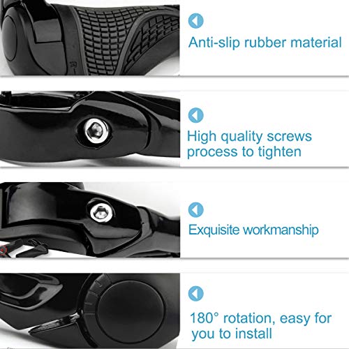 Puños Bicicleta Ergonomicos con Máscara, Wafly 2PCS Puños para Bicicleta de Montaña Con Cuernos Antideslizante Aluminio Caucho Bike Agarre para Bicicleta Moto Montaña MTB BMX Plegable Bicicleta (22mm) Puños Bicicleta Ergonomicos con Máscara, Wafly 2PCS Puños para Bicicleta de Montaña Con Cuernos Antideslizante Aluminio Caucho Bike Agarre para Bicicleta Moto Montaña MTB BMX Plegable Bicicleta (22mm)