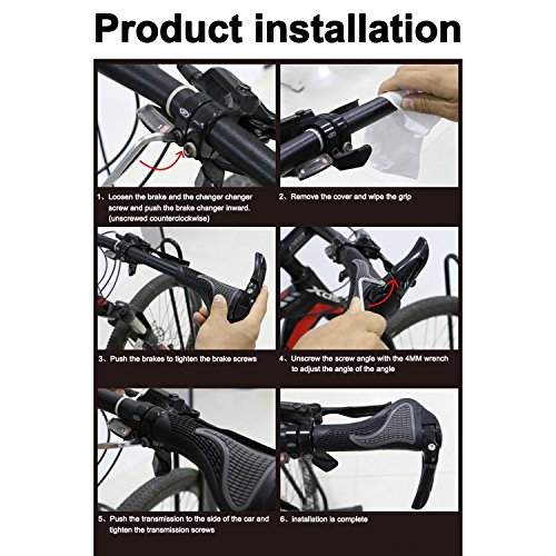 Puños Bicicleta Ergonomicos con Máscara, Wafly 2PCS Puños para Bicicleta de Montaña Con Cuernos Antideslizante Aluminio Caucho Bike Agarre para Bicicleta Moto Montaña MTB BMX Plegable Bicicleta (22mm) Puños Bicicleta Ergonomicos con Máscara, Wafly 2PCS Puños para Bicicleta de Montaña Con Cuernos Antideslizante Aluminio Caucho Bike Agarre para Bicicleta Moto Montaña MTB BMX Plegable Bicicleta (22mm)