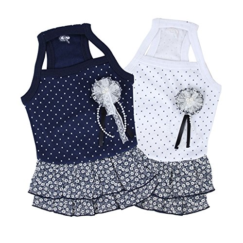 Puppia Gypsophila - Camiseta para Perro, Talla Grande, Color Blanco Puppia Gypsophila - Camiseta para Perro, Talla Grande, Color Blanco