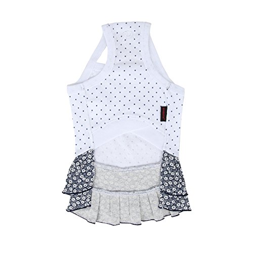 Puppia Gypsophila - Camiseta para Perro, Talla Grande, Color Blanco Puppia Gypsophila - Camiseta para Perro, Talla Grande, Color Blanco