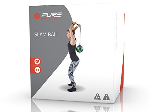 Pure2Improve Bola Medicinal, Unisex-Adult, Negro/Verde, 2 Kg Pure2Improve Bola Medicinal, Unisex-Adult, Negro/Verde, 2 Kg