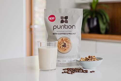 Purition Batido de proteínas de Café y Nogal (500g). Batido para el desayuno