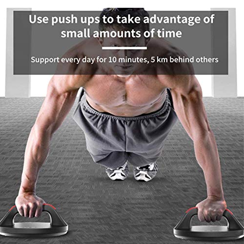 Push Up Bars Stand Manija Puños De Flexión Fitness Agarraderas Flexiones Empuñadura Push-Up Con Antideslizante Para Entrenamiento Muscular Del Cuerpo Sport Gym Ejercicio En El Hogar,Negro(1 Par)