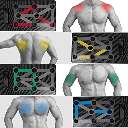 Push Up Rack Board, 12 en 1 equipo multifuncional plegable para ejercicios en el hogar, marco de entrenamiento portátil push-up, utilizado para hombres, mujeres, entrenamiento en el hogar