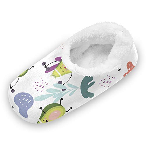 PUXUQU Zapatillas de casa para mujer, lindas hojas de aguacate, zapatos de casa, zapatos de dormitorio, pantuflas para mujeres, hombres, niños, uso en interiores, color Multicolor, talla 36/37 EU PUXUQU Zapatillas de casa para mujer, lindas hojas de aguacate, zapatos de casa, zapatos de dormitorio, pantuflas para mujeres, hombres, niños, uso en interiores, color Multicolor, talla 36/37 EU
