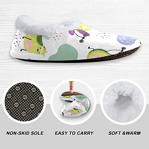 PUXUQU Zapatillas de casa para mujer, lindas hojas de aguacate, zapatos de casa, zapatos de dormitorio, pantuflas para mujeres, hombres, niños, uso en interiores, color Multicolor, talla 36/37 EU PUXUQU Zapatillas de casa para mujer, lindas hojas de aguacate, zapatos de casa, zapatos de dormitorio, pantuflas para mujeres, hombres, niños, uso en interiores, color Multicolor, talla 36/37 EU