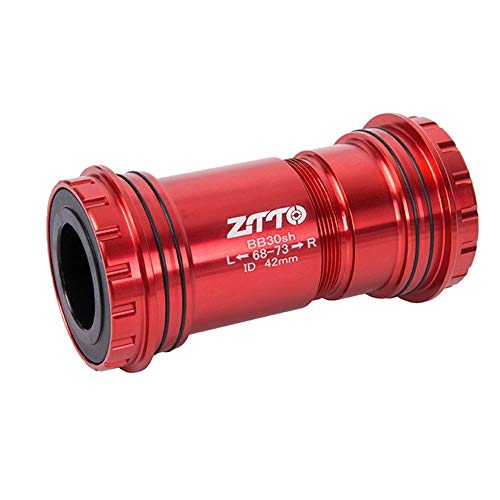 Pvnoocy Soporte inferior para bicicleta, BB30 Rosca MTB Rodamientos de cerámica para marco BB30 68/73 mm Pvnoocy Soporte inferior para bicicleta, BB30 Rosca MTB Rodamientos de cerámica para marco BB30 68/73 mm