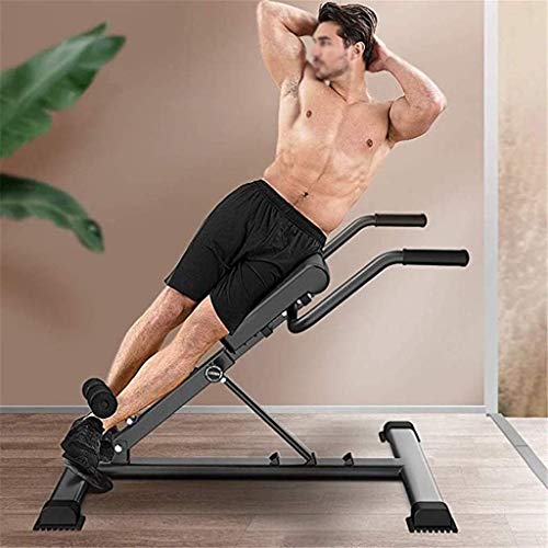 qazxsw Silla Romana Ajustable, Banco de hiperextensión de Respaldo, para Fortalecer los Abdominales, Equipo de Entrenamiento de Entrenamiento de Fuerza