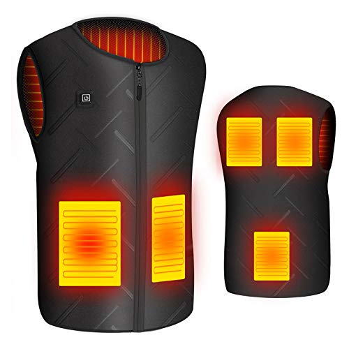 Qdreclod Chaleco Calefactable Chaleco Térmico Electrico para Hombre Mujer con Cable USB Chaleco Eléctrico 5V Chaleco Calefactor con 3 Temperatura Controles para Senderismo Caza Ciclismo Chaquetas Qdreclod Chaleco Calefactable Chaleco Térmico Electrico para Hombre Mujer con Cable USB Chaleco Eléctrico 5V Chaleco Calefactor con 3 Temperatura Controles para Senderismo Caza Ciclismo Chaquetas
