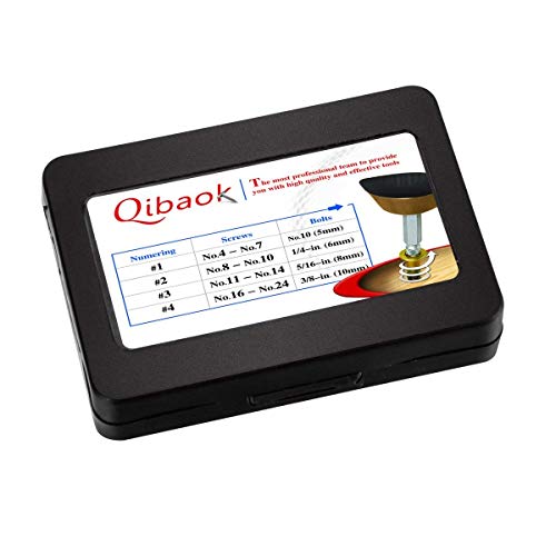 Qibaok extractor de tornillos velocidad de salida de 5 piezas de extractores de tornillos de perforación del taladro bits puestos de retirada de los tornillos rotos o dañados