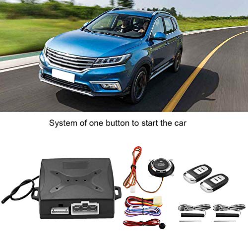 Qiilu Sistema de Seguridad de Alarma de Coche, Encendido Universal del Motor de Alarma de Coche, Arranque Remoto con botón de Entrada sin Llave Qiilu Sistema de Seguridad de Alarma de Coche, Encendido Universal del Motor de Alarma de Coche, Arranque Remoto con botón de Entrada sin Llave