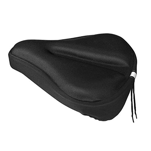 QIMEI-SHOP Funda Sillín Bicicleta Estática Suave Cubierta de Asiento de Gel de Ciclismo Cómodo Transpirable para Bici de Carretera de Montaña Urbana