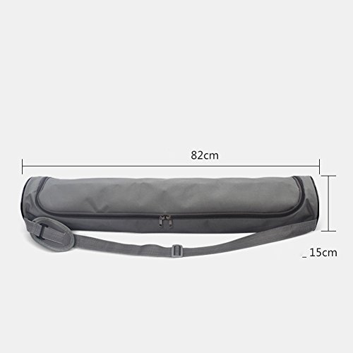 Qind - Bolsa de Almacenamiento para Yoga, Impermeable Oxford, Esterilla de Yoga, Esterilla de Yoga, Esterilla de Gimnasio, Pilates, Funda con Correa Ajustable y diseño de Doble Cremallera