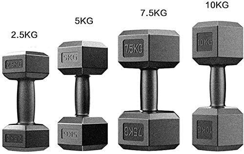 Qinmo Entrenamiento de la Fuerza Fitness Deportivo Mancuernas Mancuernas de Goma Hexagonal Derecho Cubo de alimentación (5 kg-20 kg) Volumen Mancuernas sólido for el hogar de Ejercicio físico Qinmo Entrenamiento de la Fuerza Fitness Deportivo Mancuernas Mancuernas de Goma Hexagonal Derecho Cubo de alimentación (5 kg-20 kg) Volumen Mancuernas sólido for el hogar de Ejercicio físico